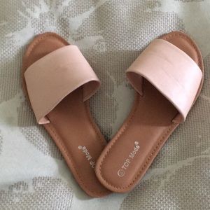 Peach sandals